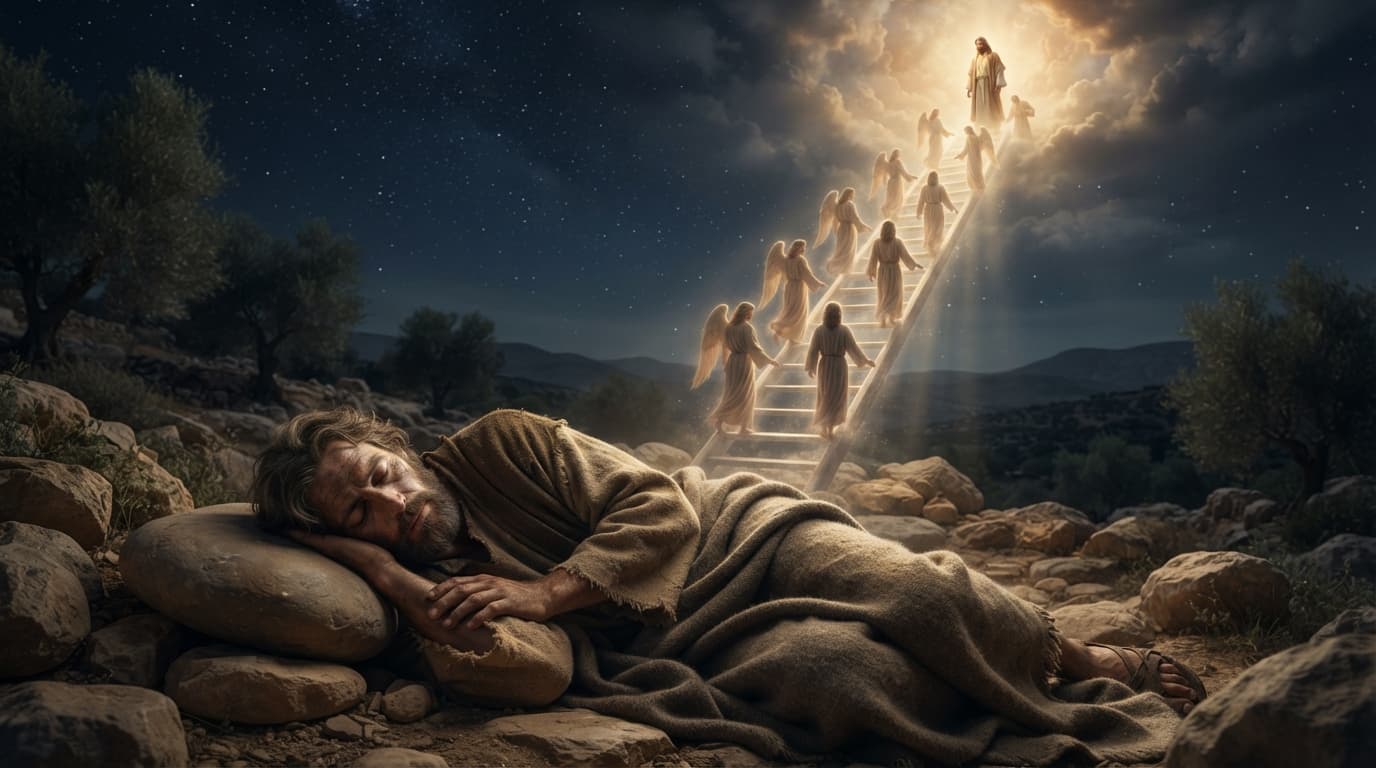 Jacob's dream at Bethel representing God's presence